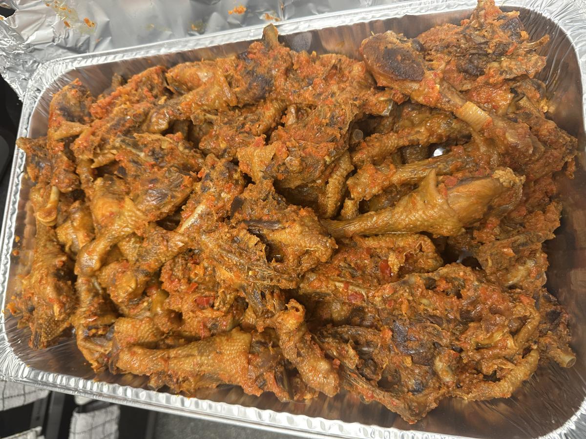 Peppered pluvera chicken